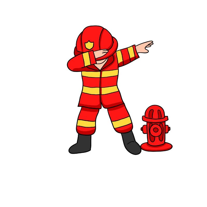 Pompier pompier dabbing pompier