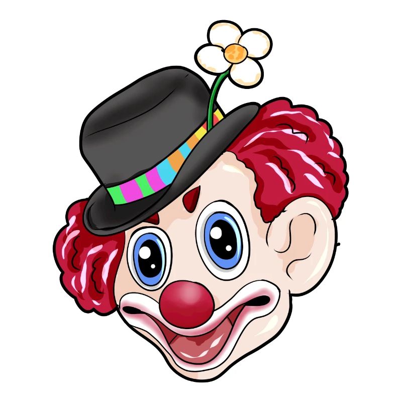 Heureux clown carnaval