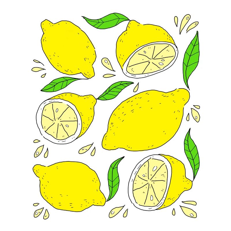 Sparkling sour lemons
