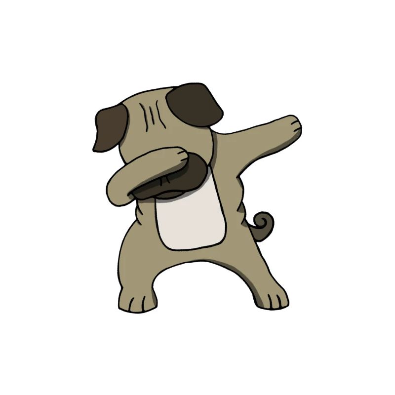 Pug Dog Dabbing Dancing Dab Pet Gift