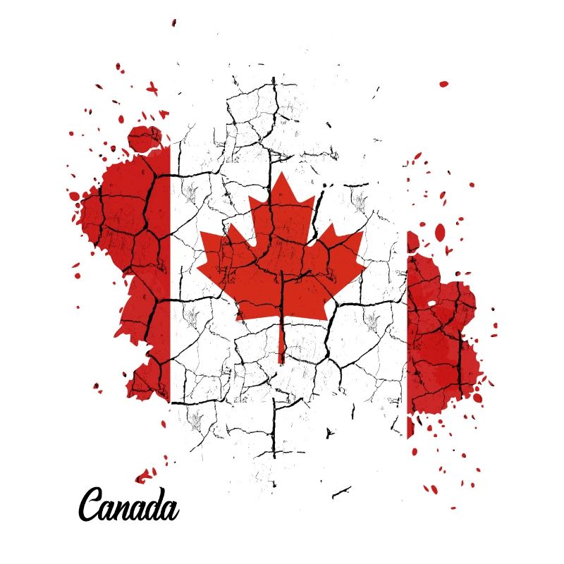 État du Canada | Cadeau Canada éclaboussures couleur