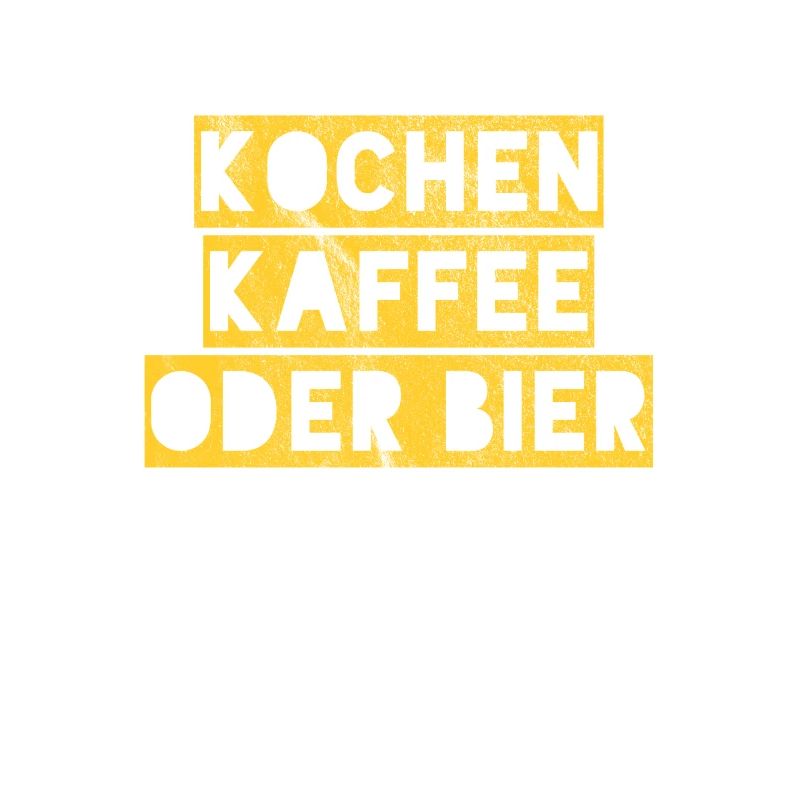 Kochen Kaffee oder Bier Junggesellenabschied