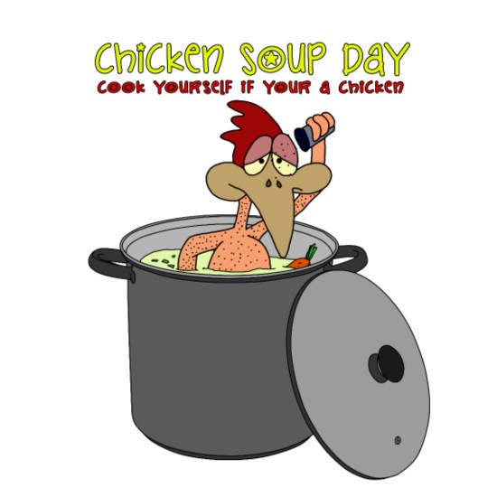 Funny chicken bathes in soup. Chicken soup gift' Mug | Spreadshirt