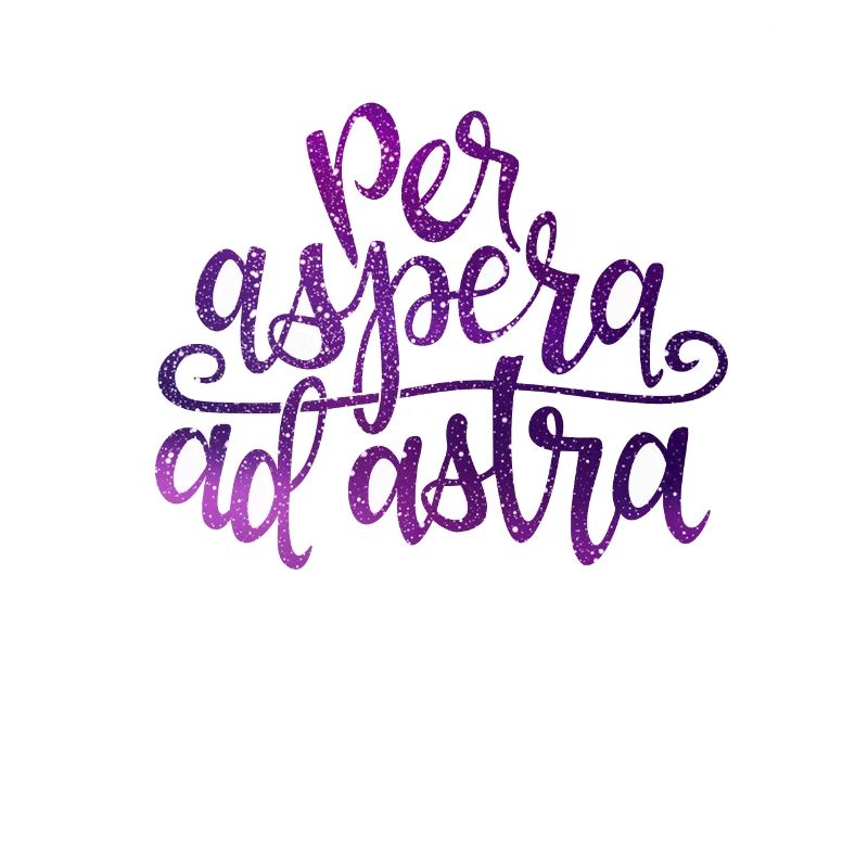 Per aspera ad astra Latein Spruch Kostüm Geschenk