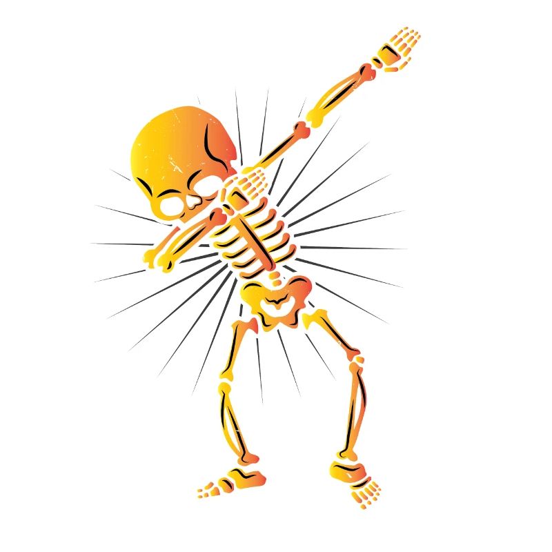 Dabbing Skeleton Skeleton