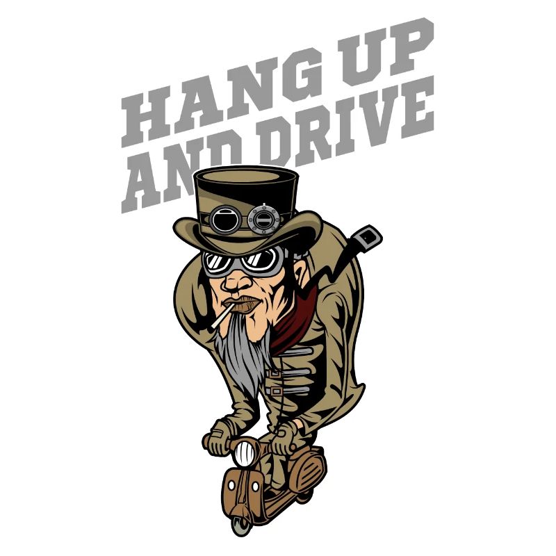 Steampunk Scooterman Hang Up, idée cadeau Drive