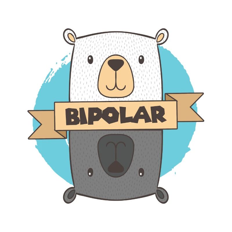 Bipolar T-Shirt - Eisbär Bipolar Geschenkidee