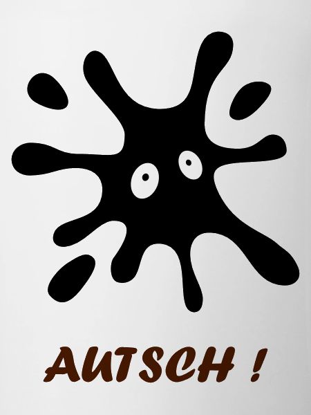 black spot with eyes - Ouch