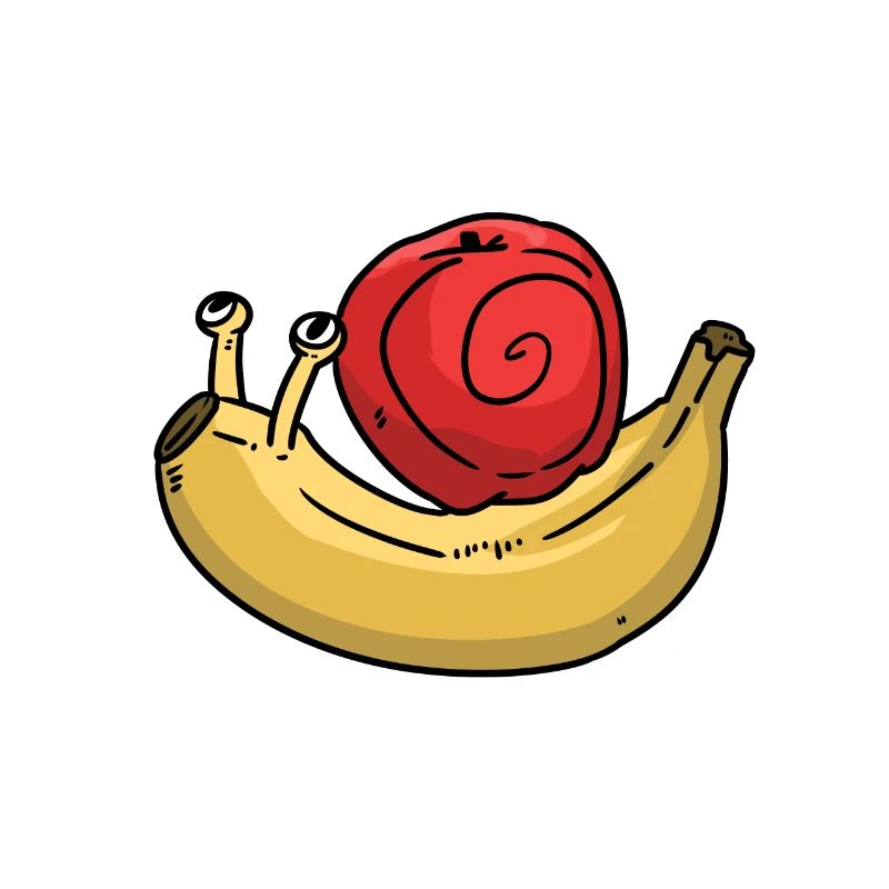 Fruit Escargot Pomme Banane