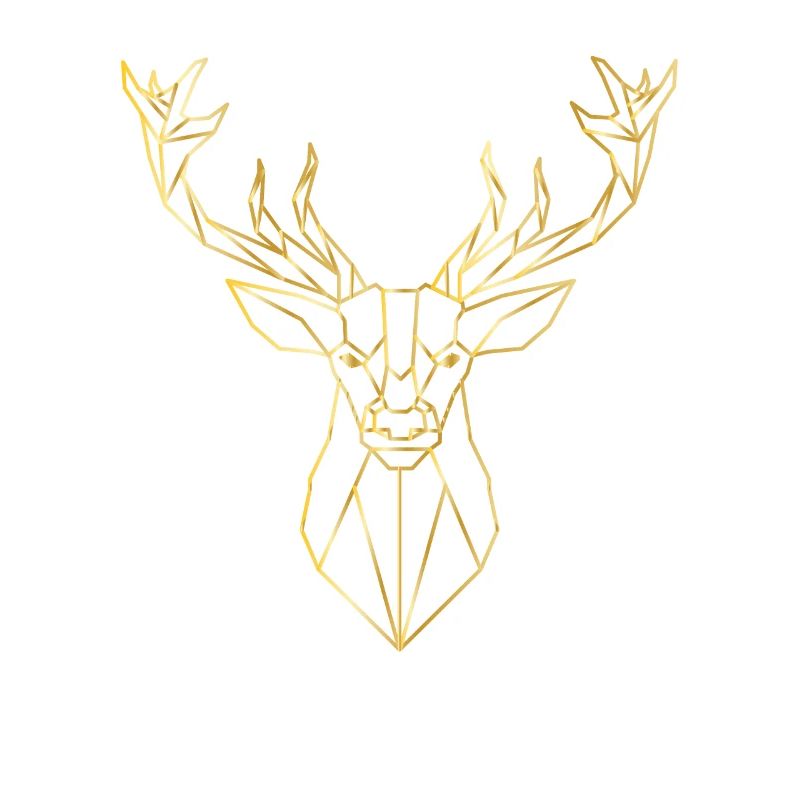 Goldener Hirsch Geschenkidee
