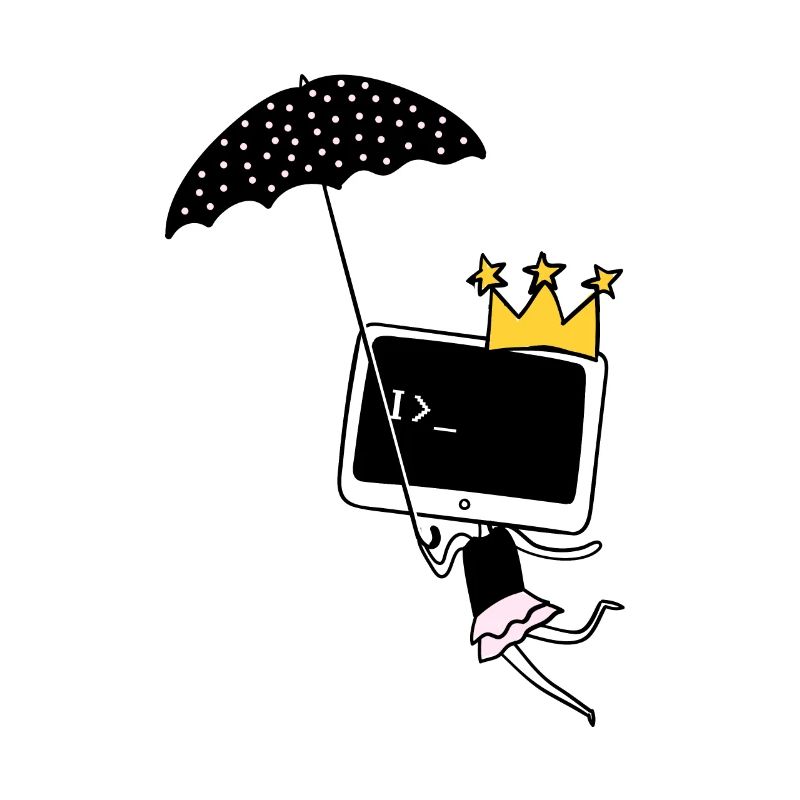 Coder shirt computer princess