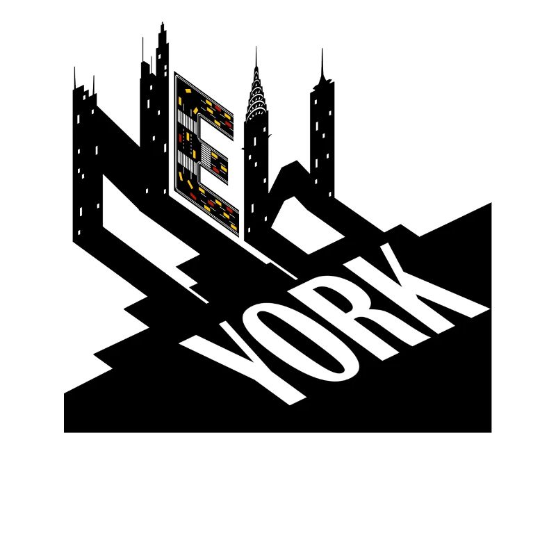 Conception typographique de New York City pour Big Apple
