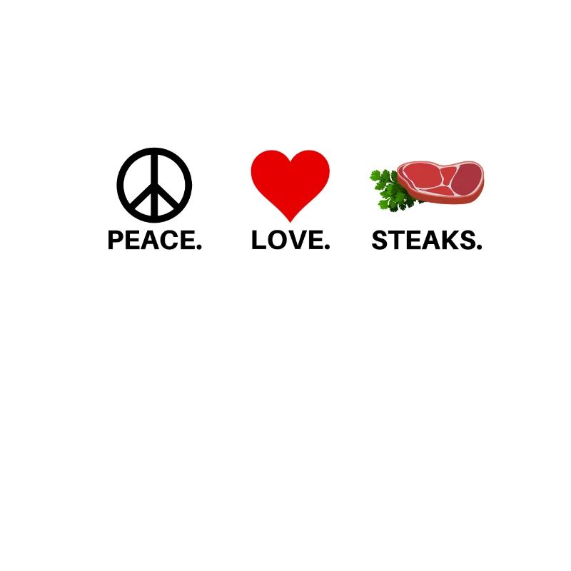 I Love Steaks Fleisch Fleischfresser Meat lieben