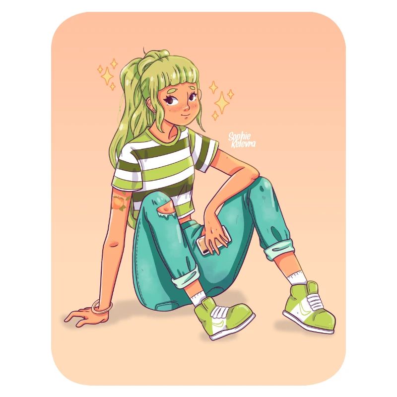 Fille verte
