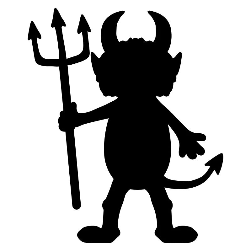 Teufel Mann Cartoon Figur