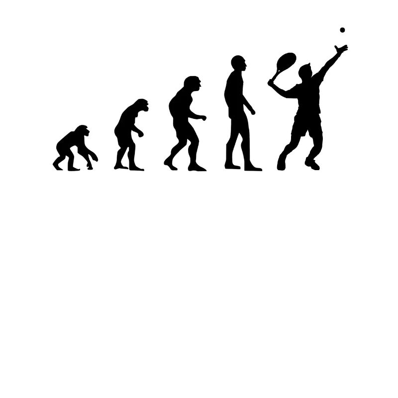 Tennislehrer Tennis Evolution Spruch Geschenk