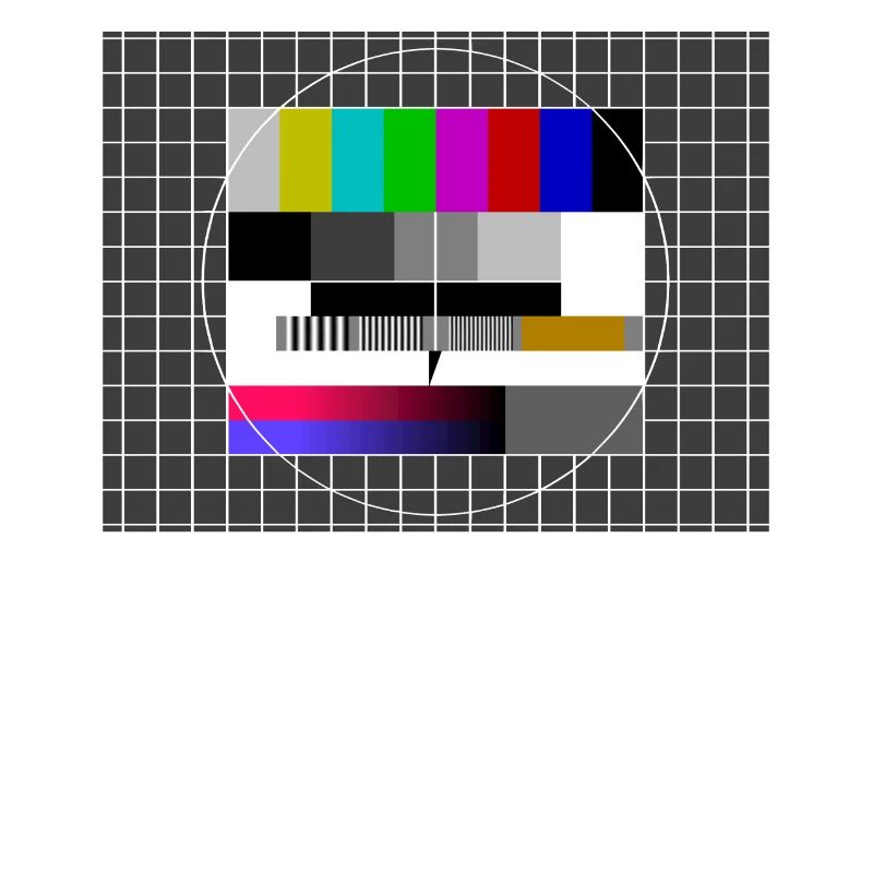 Testbild Sendepause 80er 80's