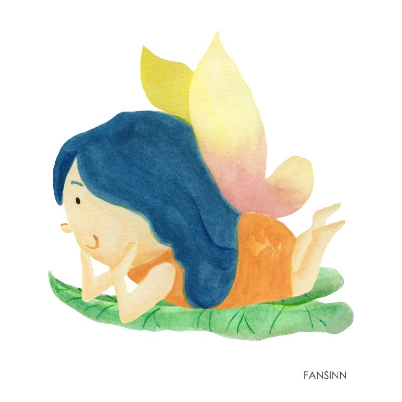 Fee Elfe Garten Märchen Mädchen Blume Geschenk