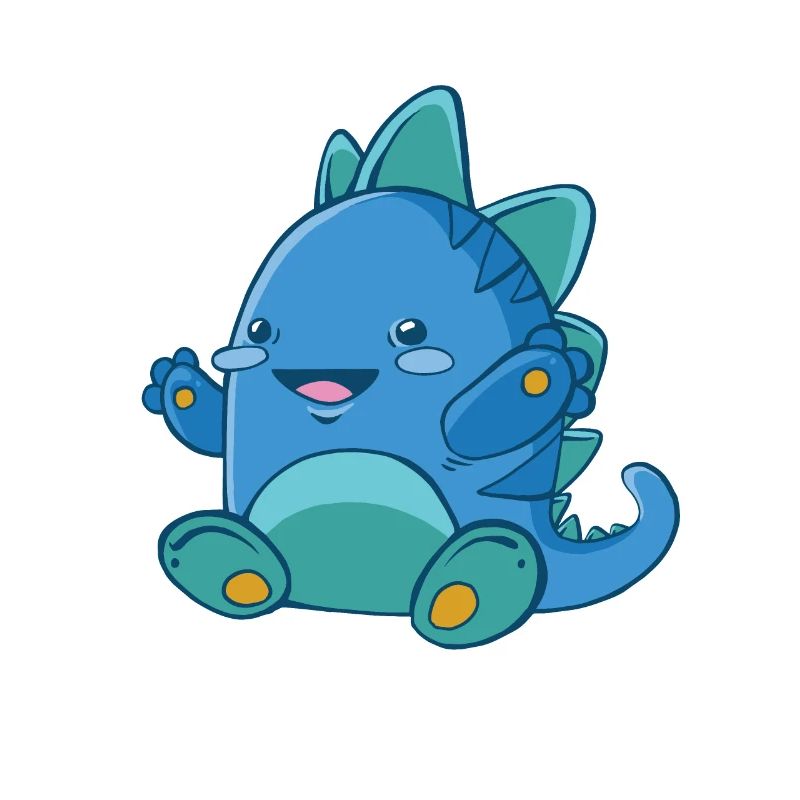 Bébé dinosaure heureux