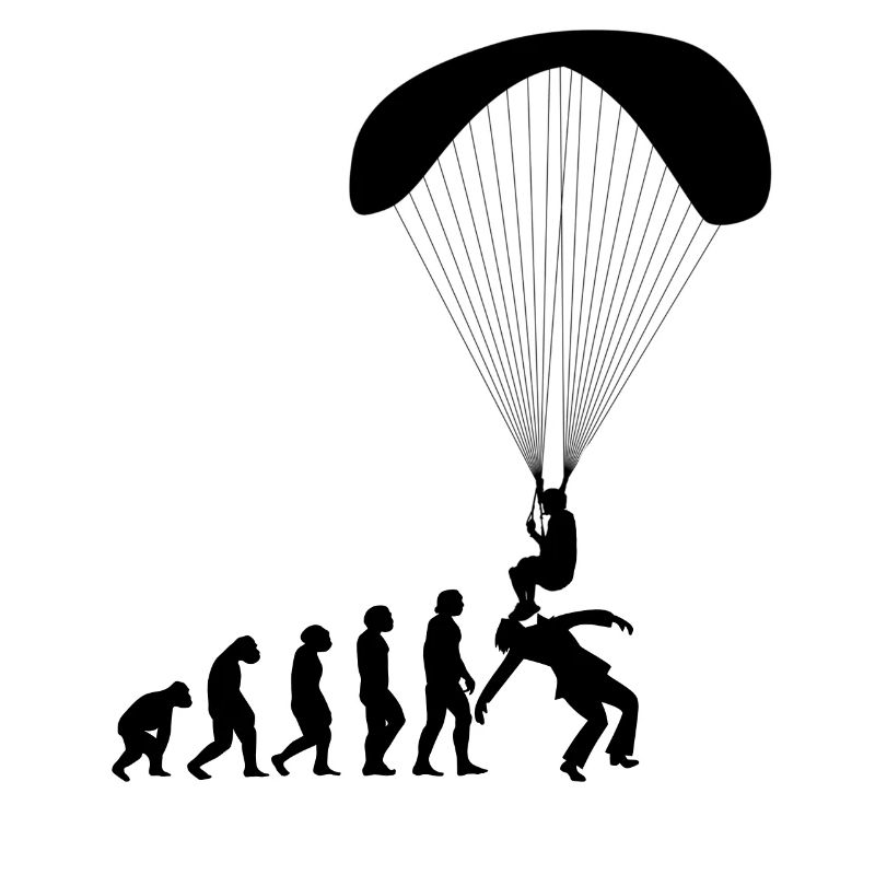 Evolution Paragliding Paraglider Gleitschirm Shirt