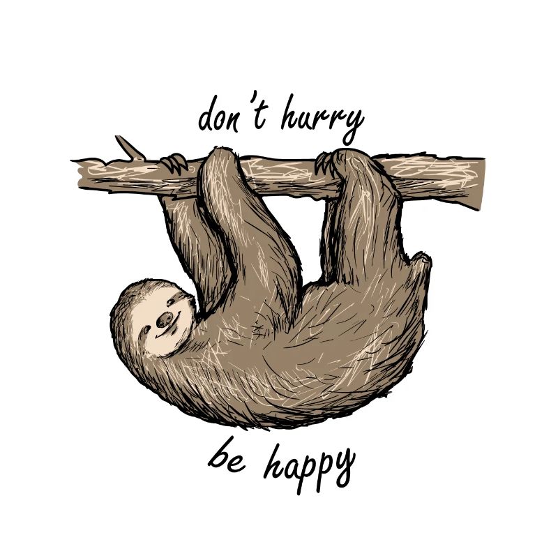 Do not hurry - Be happy!
