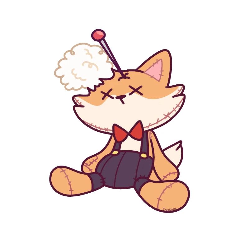 Voodoo doll fox Halloween magical gift