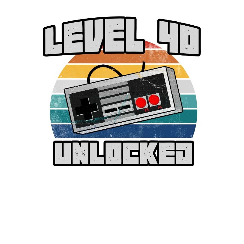 Level 40 Unlocked 40th birthday gift idea