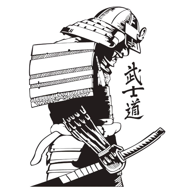 Samurai Warrior Washed, Retro