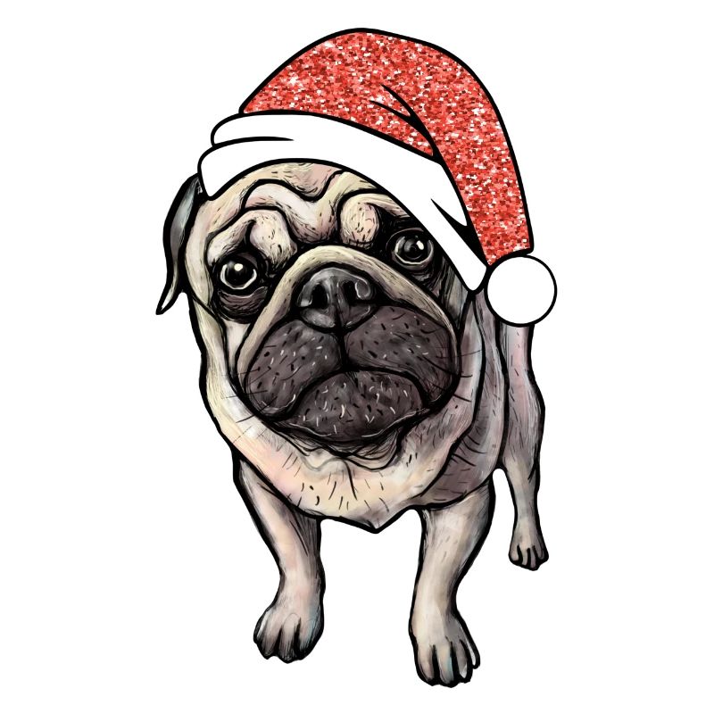 Mops Pug Weihnachten Geschenkidee