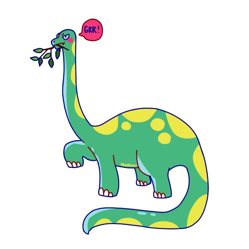 Dinosaure est de mauvaise humeur