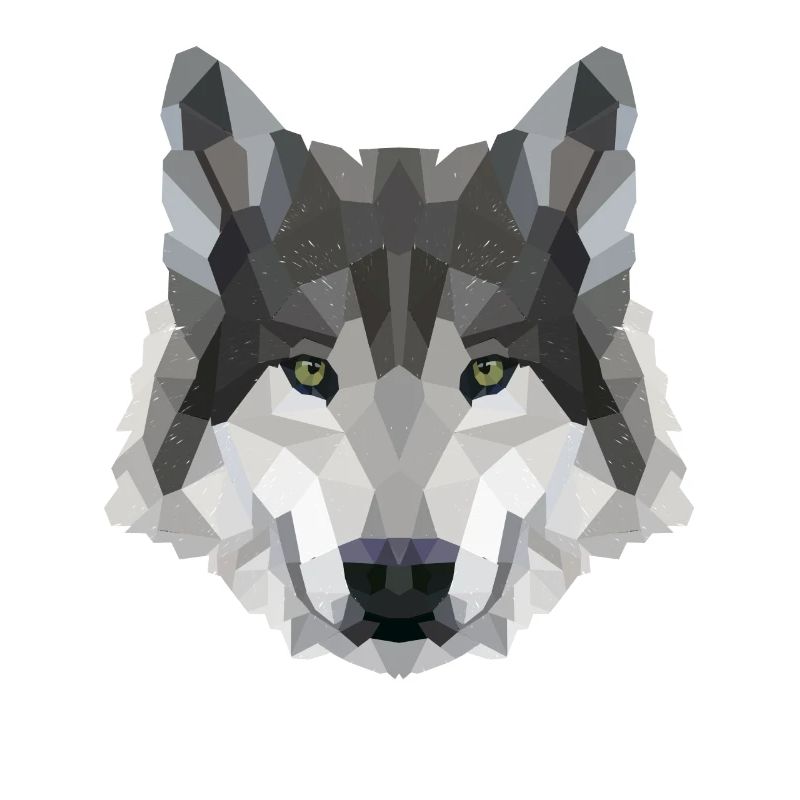 POLYGON WOLF MYTH FANTASY Husky