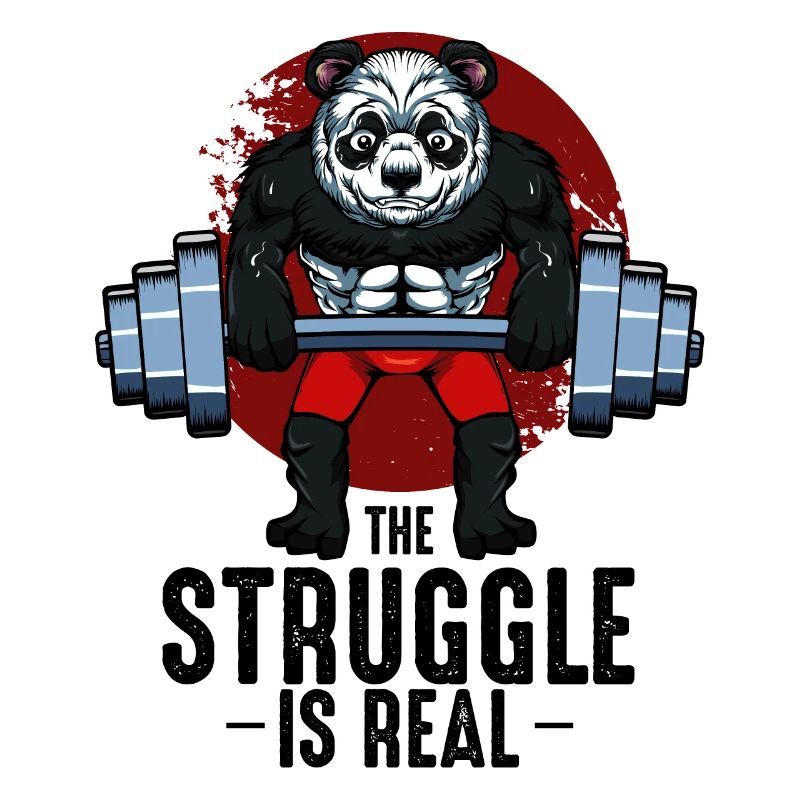Body Building Panda Cool Bodybuilder Geschenk