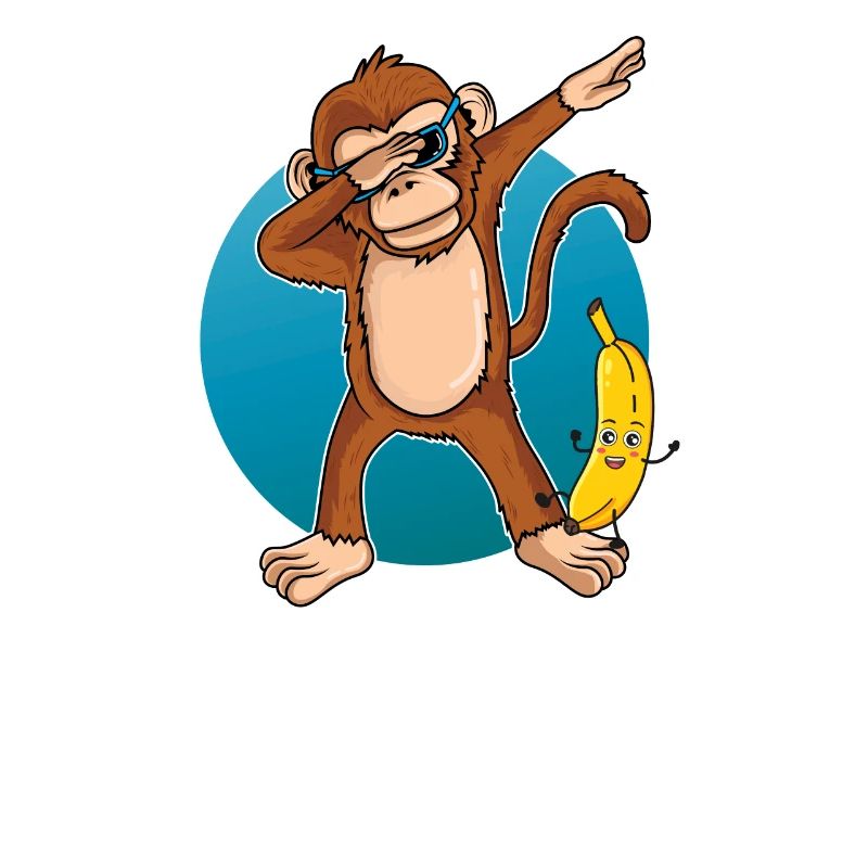 Dabbing Monkey Dab Dance Banana Gift Birthday