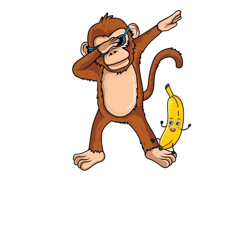 Dabbing Affe Dab Tanz Banane Geschenk Geburtstag