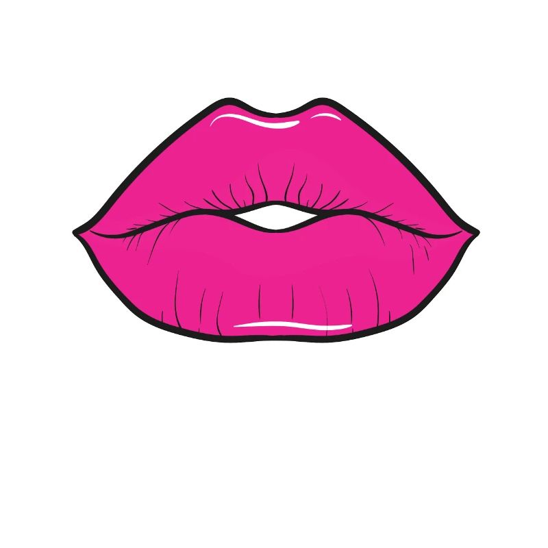 80 years Hot Pink Lips 80s theme party