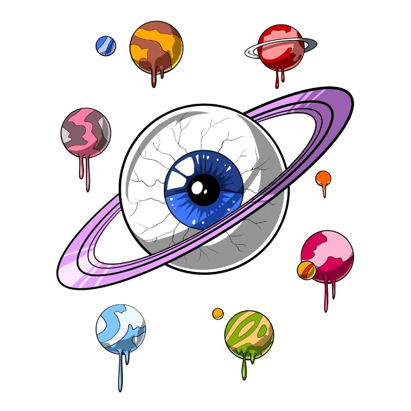 Oeil cosmique psychédélique
