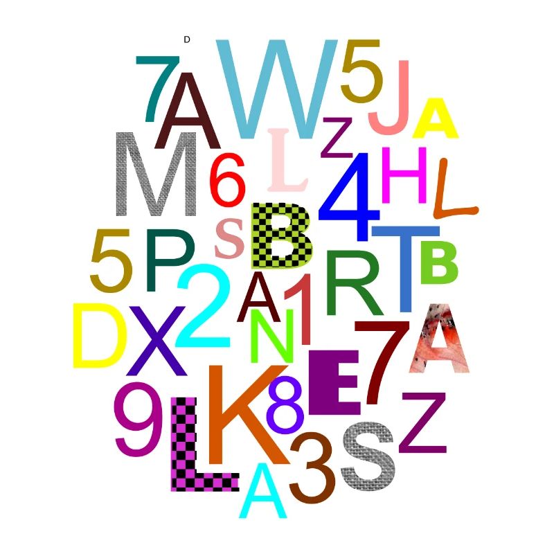 Fleda Mouse Design: Letters - Numbers - mix