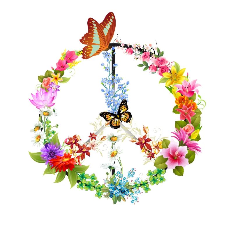 Papillon de signe de paix