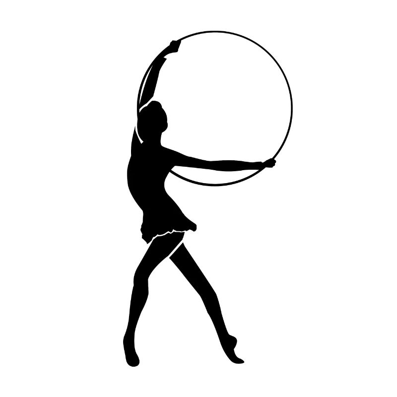 Rhythmic gymnastics with tires
