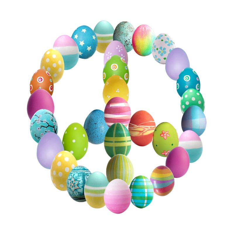 Peace sign Easter egg