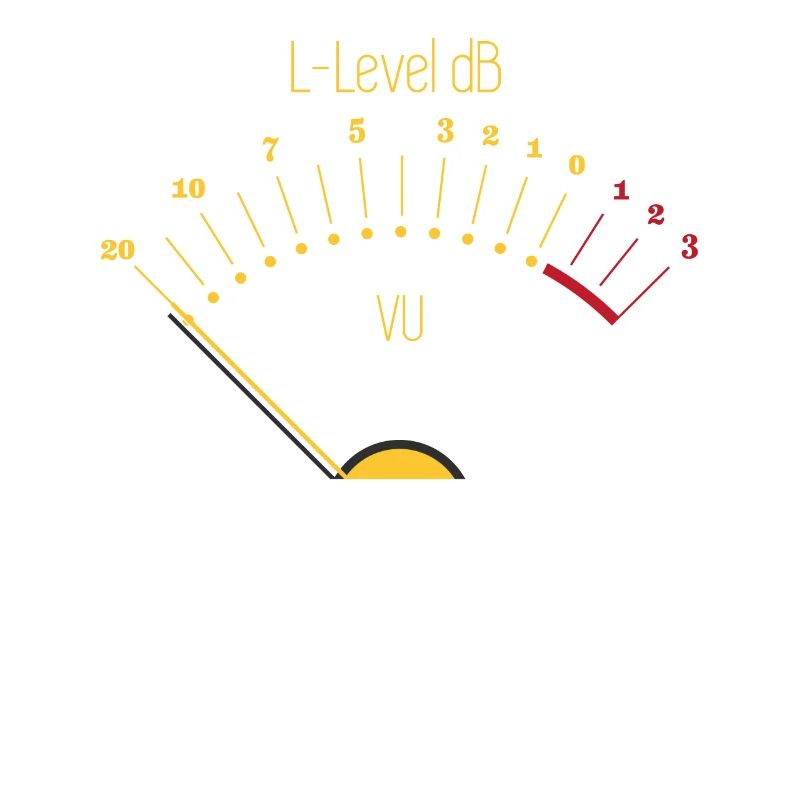 Vu meter sound engineer gift