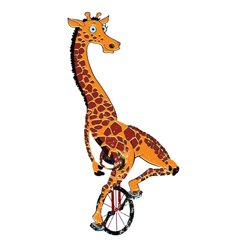 Monocycle, girafe monocycle