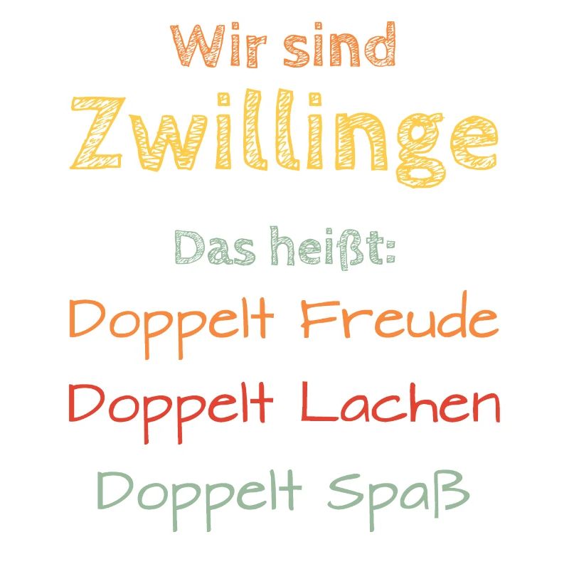Zwillinge Geschenk Mädchen Jungen Kinder