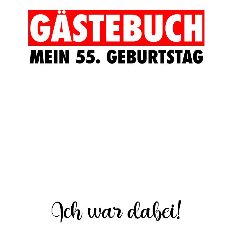 55. Geburtstag Jahre Geburtstagsgeschenk Gästebuch