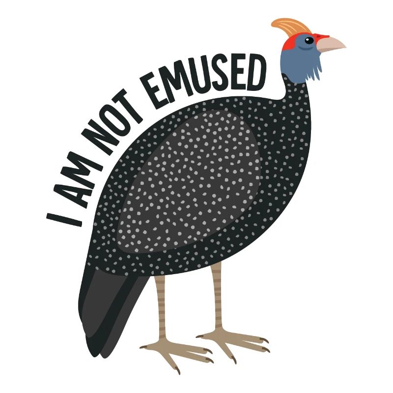 Emu Vogel lustiger Spruch