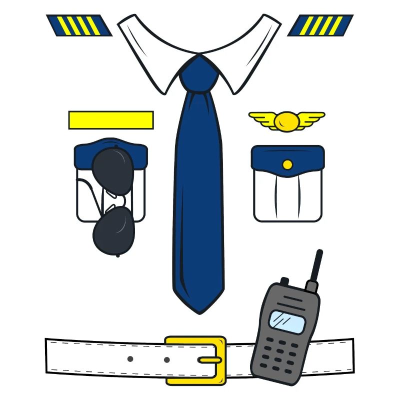 Pilot costume pilot captain suit flight captain