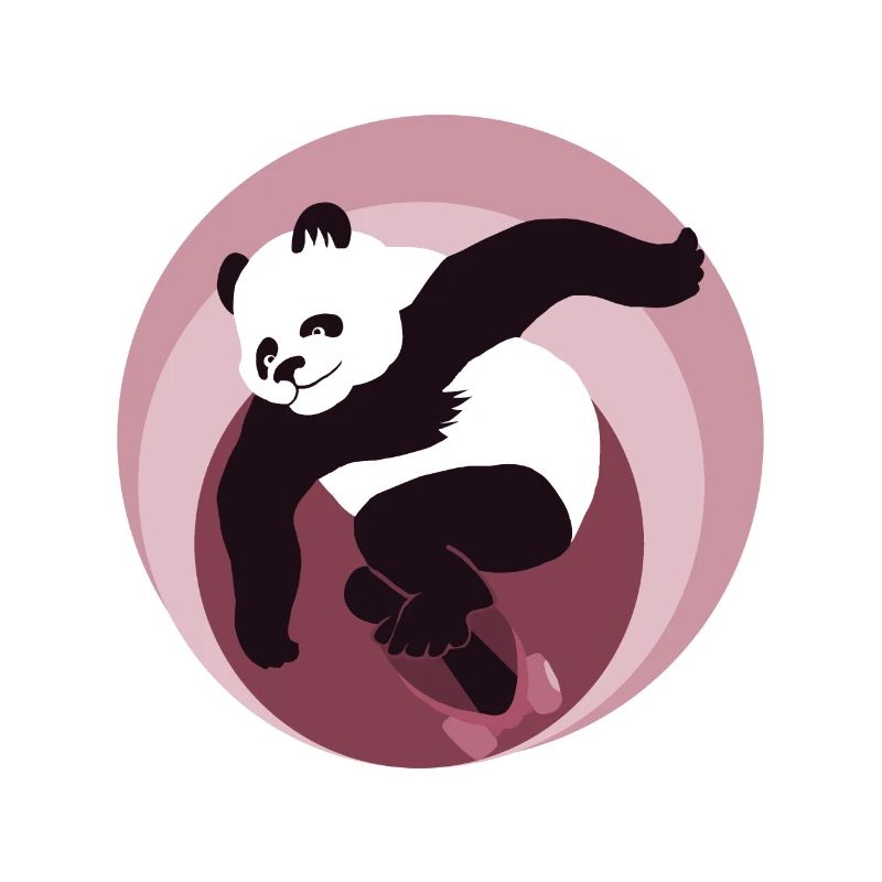 panda skateur fabuleux