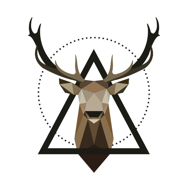 Deer stag geometric
