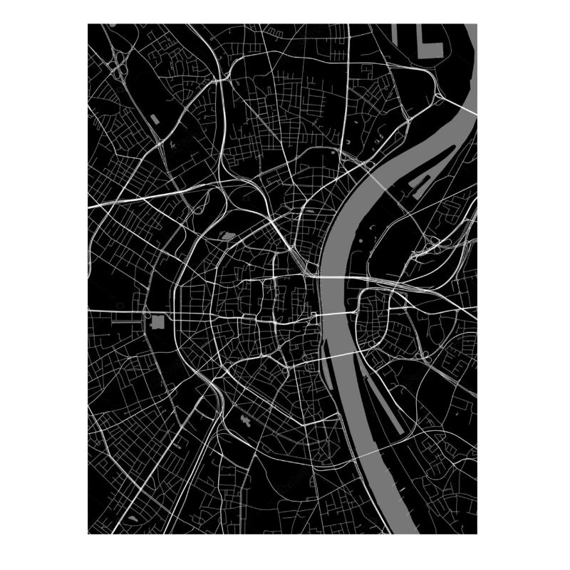 Cologne Plan de la ville