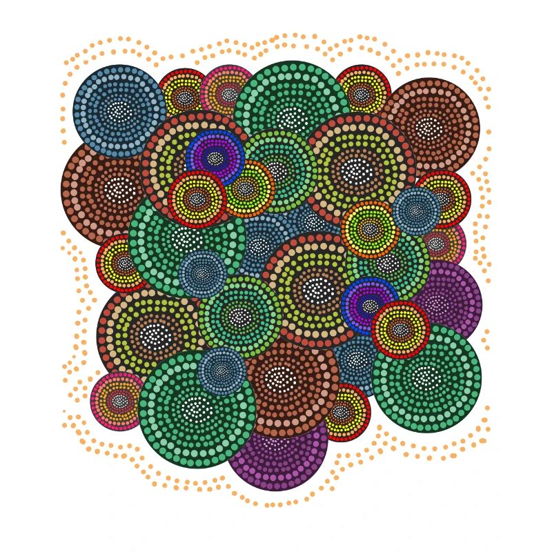 Kunstmuster der Aborigines